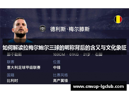 如何解读拉梅尔鲍尔三球的昵称背后的含义与文化象征 如何解读拉梅尔鲍尔三球的昵称背后的含义与文化象征