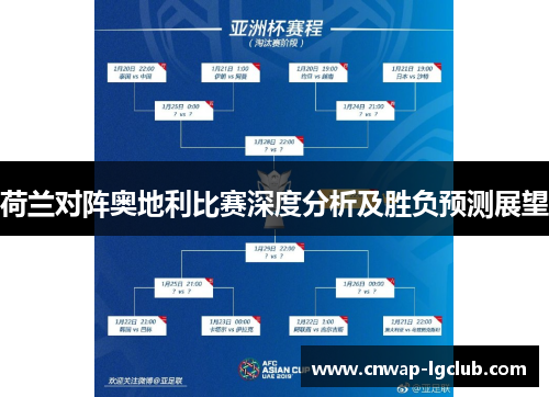 荷兰对阵奥地利比赛深度分析及胜负预测展望